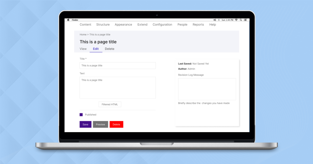 Claro is now the default admin theme for Drupal 10.2