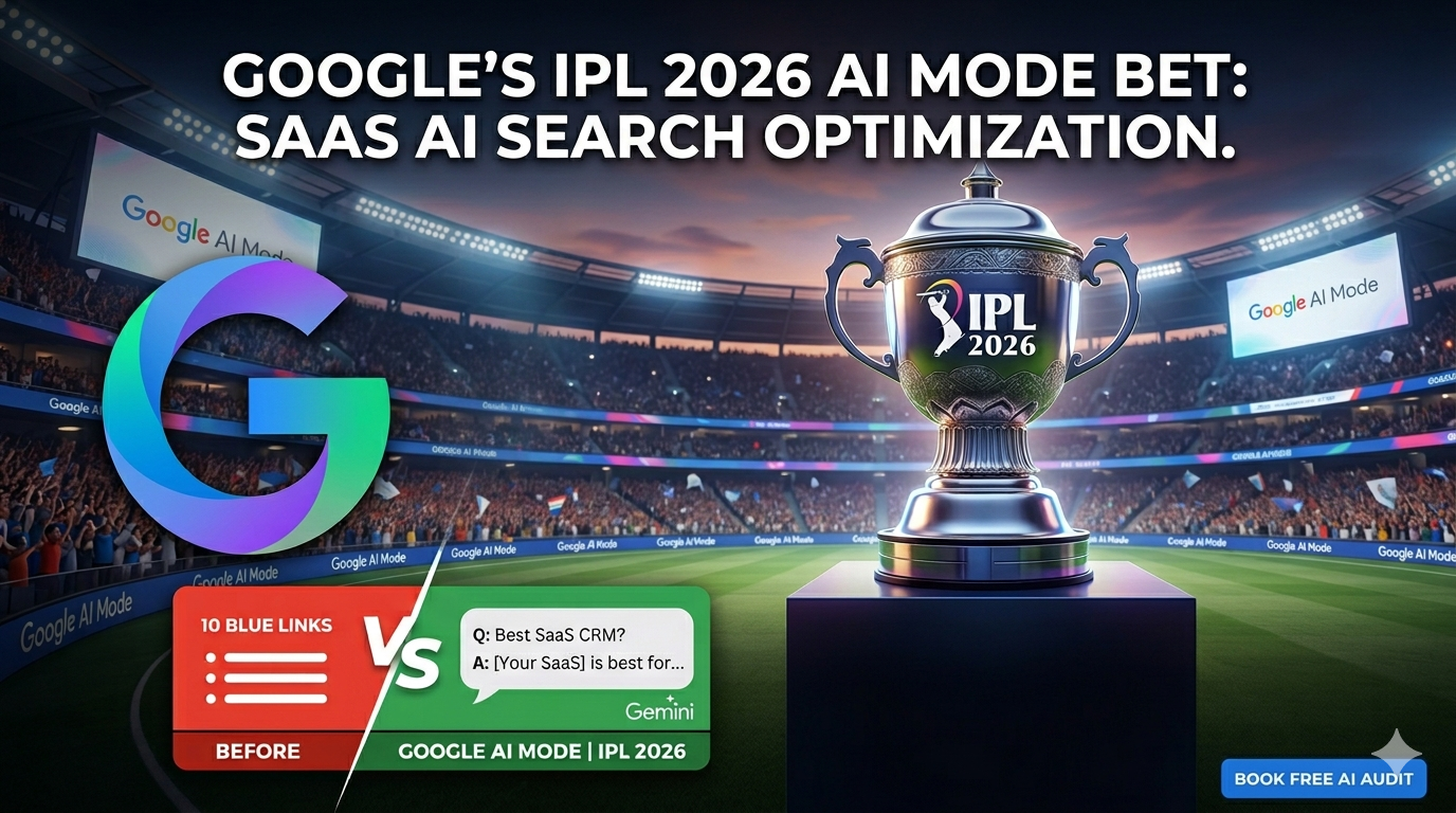 Google Spent ₹270 Crore on IPL to Kill Traditional Search, What SaaS Brands Need to Do Before the Season Ends