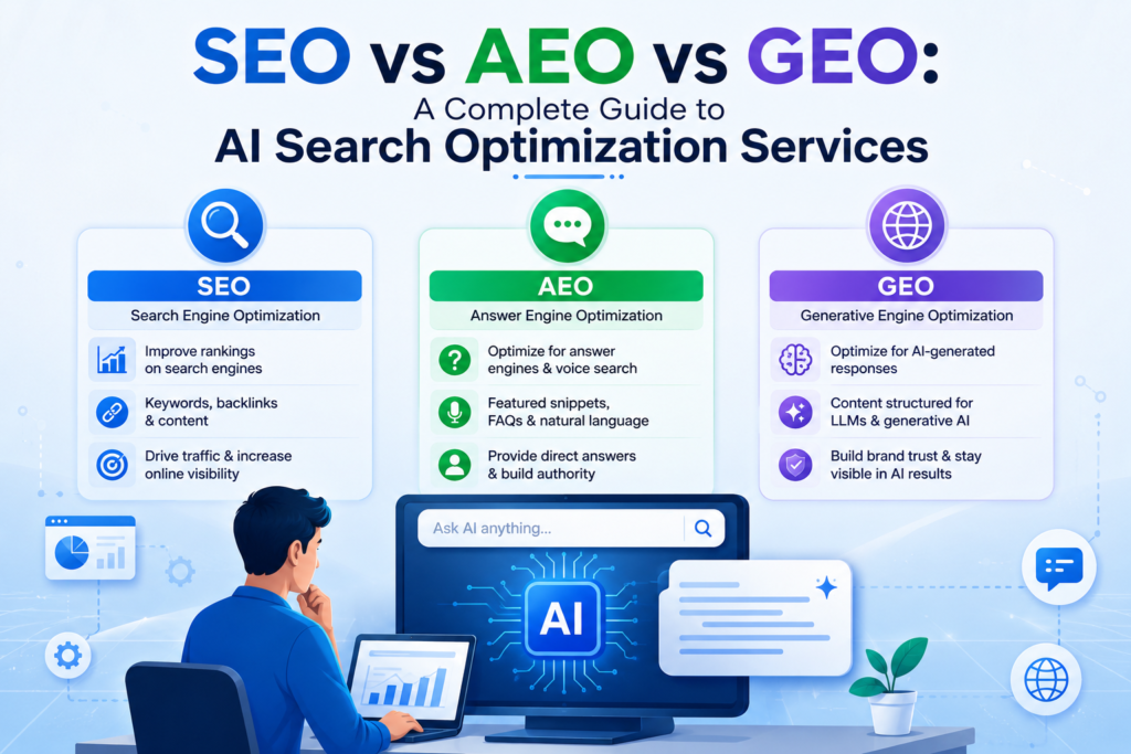 SEO-vs-AEO-vs-GEO