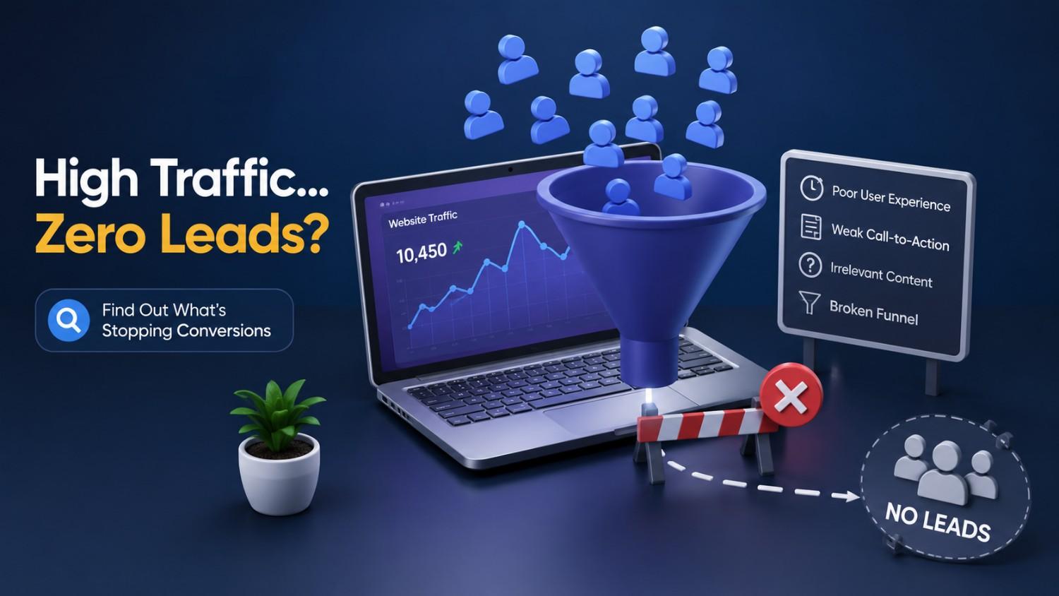 Why Is Your Website Getting Traffic But No Leads?